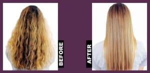 Before and After Keratin Treatment